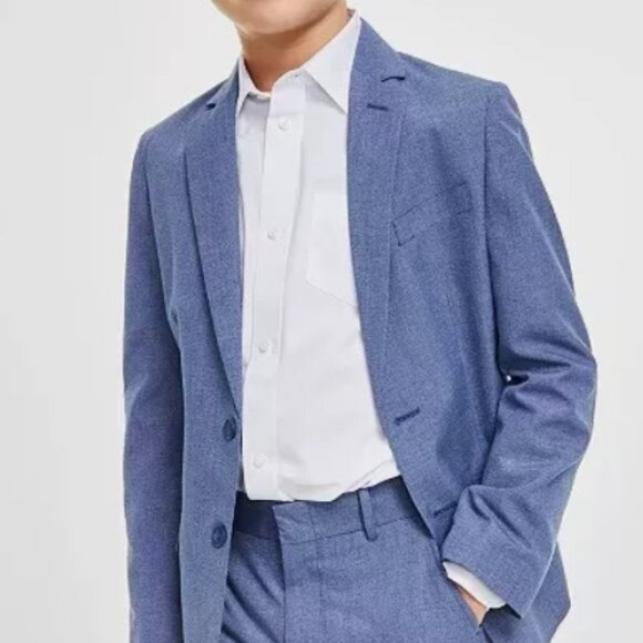 Nautica NWOT Boys 2-pc. Suit Set Blue Micro Texture - Picture 1 of 7